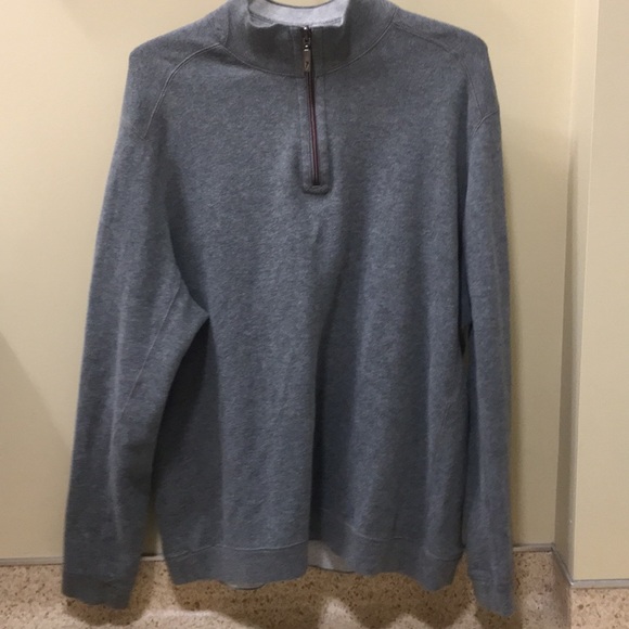 Tommy Bahama Other - Tommy Bahama gray 1/4 Reversible zip XL